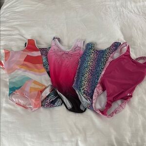 Colorful girls leotards